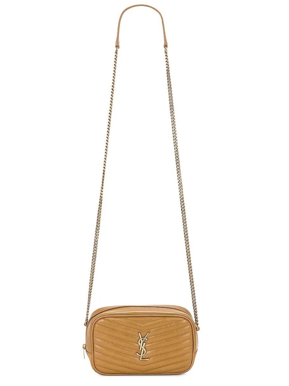 Saint Laurent YSL monogram Quilted Leather Mini Lou Camera Bag